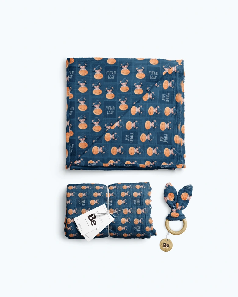 Duvet Cover Set Pumpkin Bear - Image 3